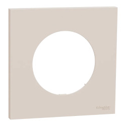 Odace - plaque de finition 1 poste - couleur Beige sable
