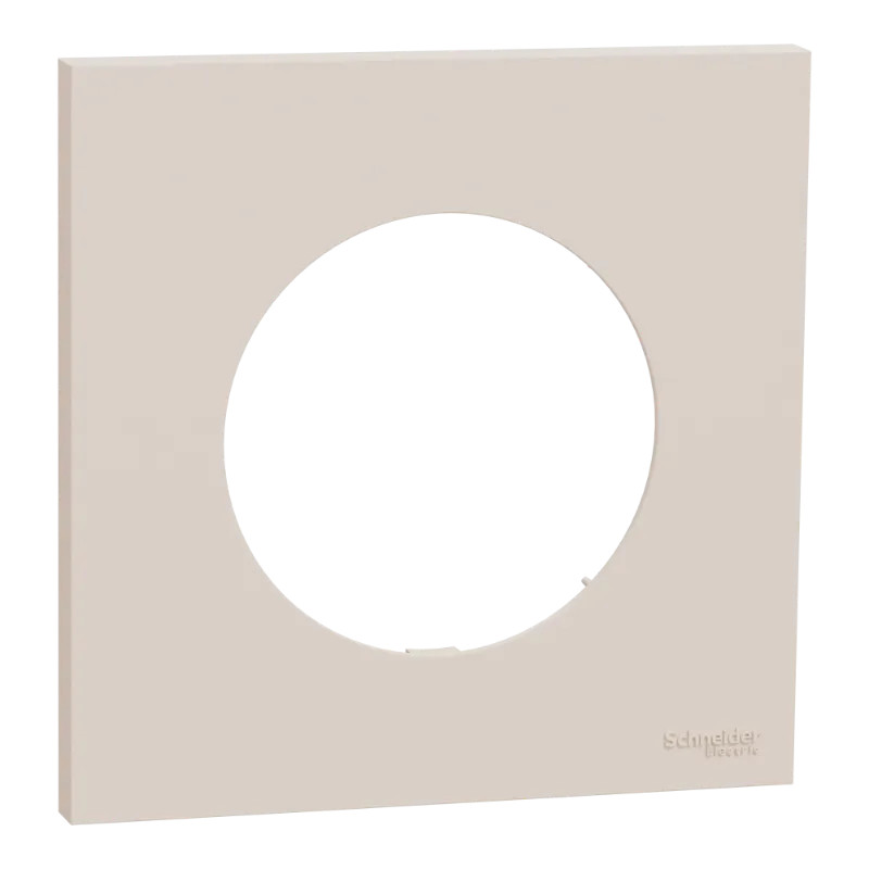 Odace - plaque de finition 1 poste - couleur Beige sable