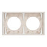 Odace - plaque de finition 2 postes - couleur Beige sable