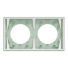 Odace - plaque de finition 2 postes - couleur Vert jade