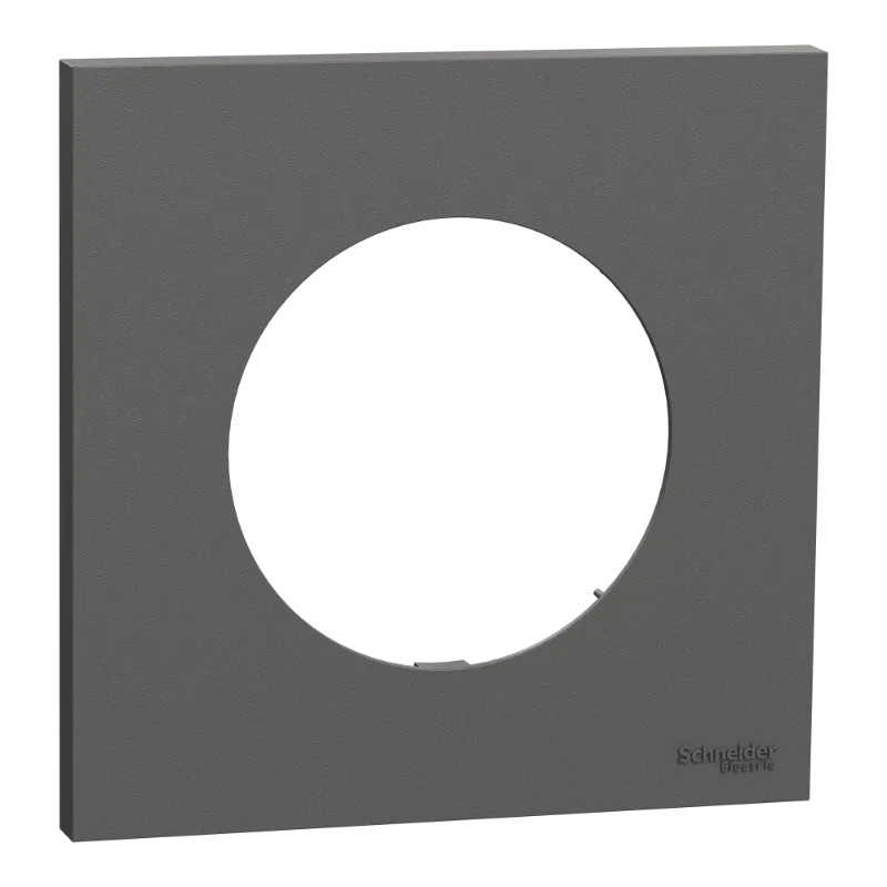 Odace - plaque de finition 1 poste - couleur Gris basalte