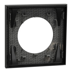 Odace - plaque de finition 1 poste - couleur Gris basalte