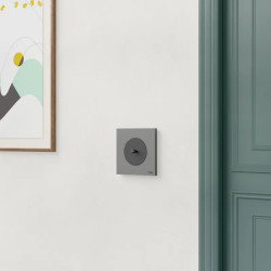 Odace - plaque de finition 1 poste - couleur Gris basalte