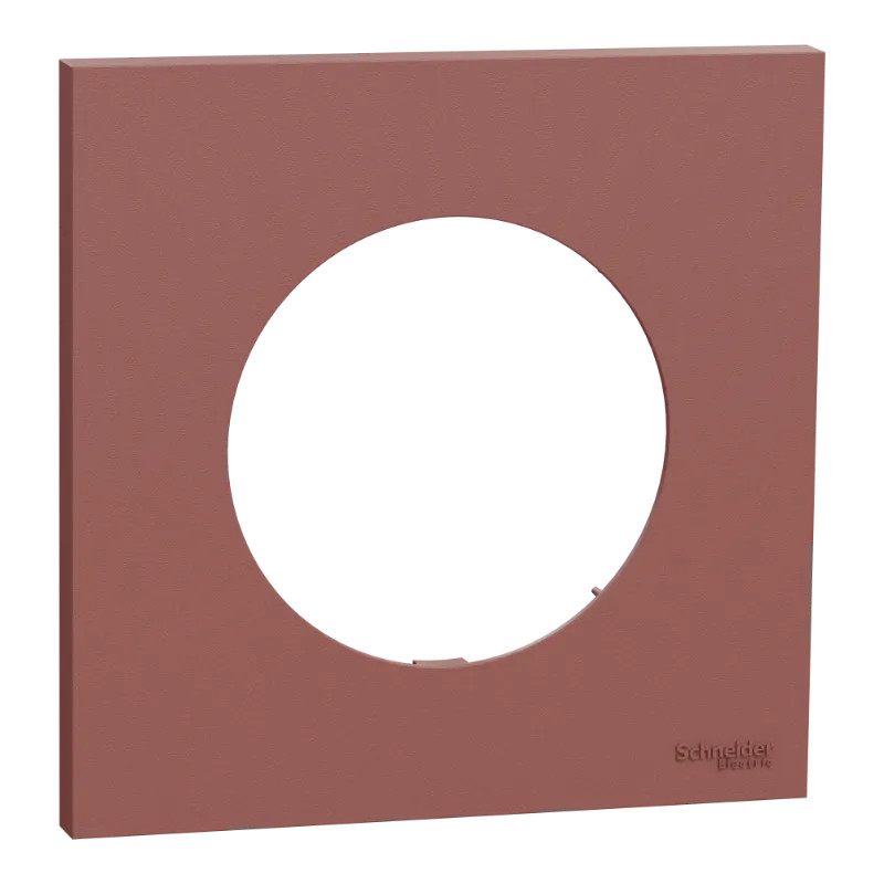 Odace - plaque de finition 1 poste - couleur Rose grenat