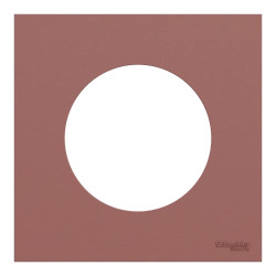 Odace - plaque de finition 1 poste - couleur Rose grenat