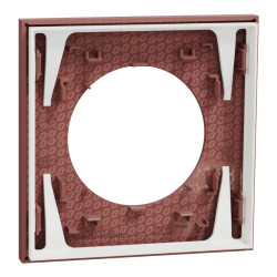 Odace - plaque de finition 1 poste - couleur Rose grenat