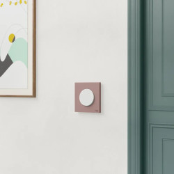 Odace - plaque de finition 1 poste - couleur Rose grenat