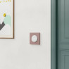 Odace - plaque de finition 1 poste - couleur Rose grenat