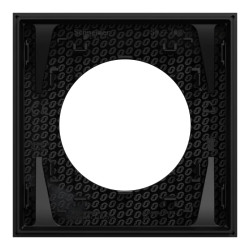 Odace - plaque de finition 1 poste - couleur Noir onyx
