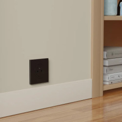 Odace - plaque de finition 1 poste - couleur Noir onyx