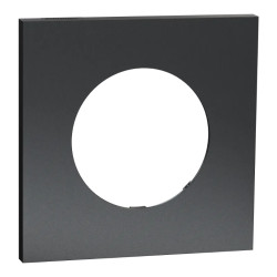 Odace M. plaque 1 poste perle noire