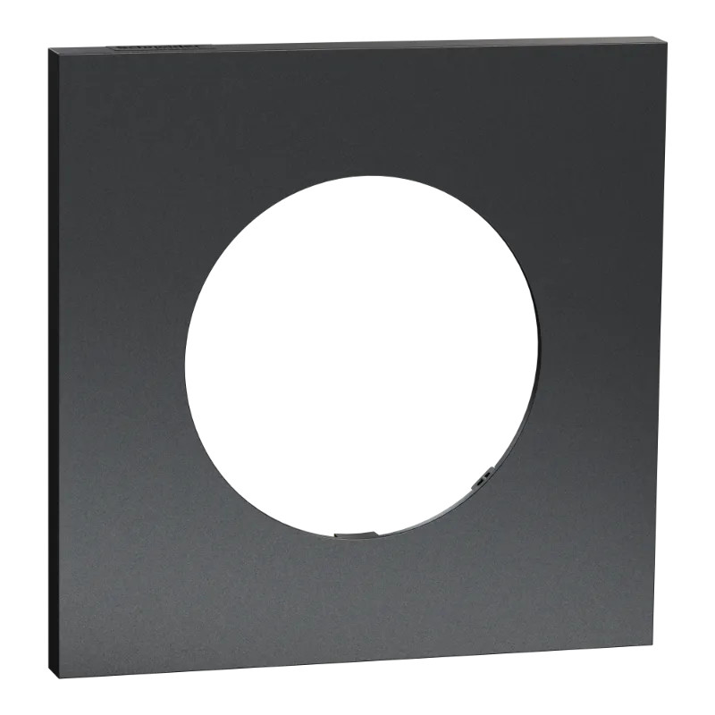 Odace M. plaque 1 poste perle noire