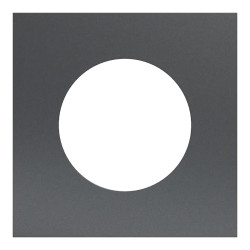 Odace M. plaque 1 poste perle noire