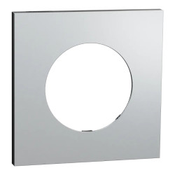 Odace M. plaque 1 poste Aluminium noir