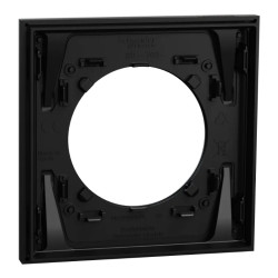 Odace M. plaque 1 poste Aluminium noir