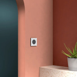 Odace M. plaque 1 poste Aluminium noir