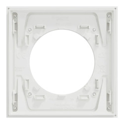 Odace M. plaque 1 poste Aluminium blanc