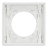 Odace M. plaque 1 poste Aluminium blanc