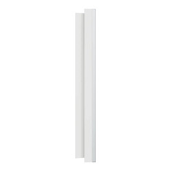 Odace M. plaque 1 poste Aluminium blanc