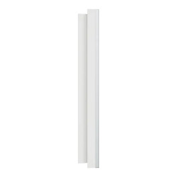 Odace M. plaque 2 postes Aluminium blanc