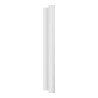 Odace M. plaque 2 postes Aluminium blanc