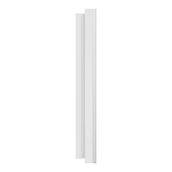 Odace M. plaque 3 postes Aluminium blanc