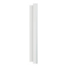 Odace M. plaque 3 postes Aluminium blanc