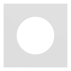 Odace M. plaque 1 poste céramique blanc