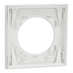 Odace M. plaque 1 poste céramique blanc