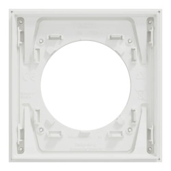 Odace M. plaque 1 poste céramique blanc