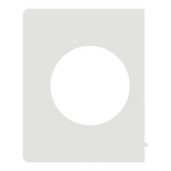 Odace Architecte - plaque de finition latérale - couleur Blanc craie