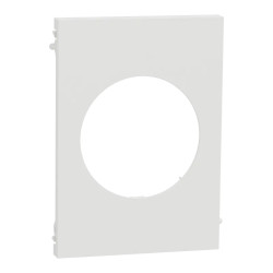 Odace Architecte - plaque de finition centrale - couleur Blanc craie