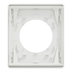 Odace Architecte - plaque de finition 1 poste - couleur Blanc craie