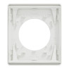 Odace Architecte - plaque de finition 1 poste - couleur Blanc craie
