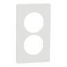 Odace Archi. Plaque 2 postes 57mm blanc