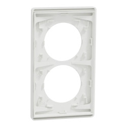 Odace Archi. Plaque 2 postes 57mm blanc