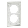 Odace Archi. Plaque 2 postes 57mm blanc