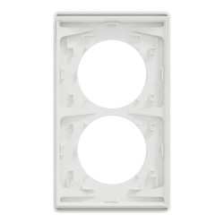 Odace Archi. Plaque 2 postes 57mm blanc