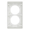 Odace Archi. Plaque 2 postes 57mm blanc