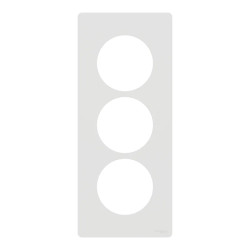 Odace Archi. Plaque 3 postes 57mm blanc