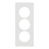 Odace Archi. Plaque 3 postes 57mm blanc