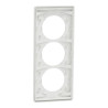 Odace Archi. Plaque 3 postes 57mm blanc