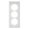 Odace Archi. Plaque 3 postes 57mm blanc