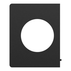 Odace Architecte - plaque de finition latérale - couleur Noir onyx