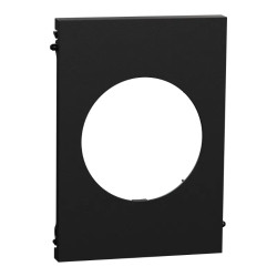 Odace Architecte - plaque de finition centrale - couleur Noir onyx
