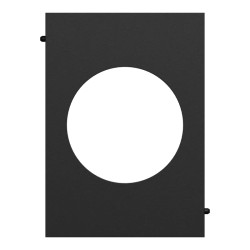 Odace Architecte - plaque de finition centrale - couleur Noir onyx