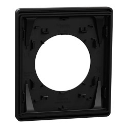 Odace Architecte - plaque de finition 1 poste - couleur Noir onyx