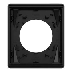 Odace Architecte - plaque de finition 1 poste - couleur Noir onyx