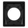 Odace Architecte - plaque de finition 1 poste - couleur Noir onyx