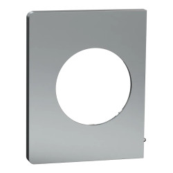 Odace Architecte - plaque de finition latérale - effet Titane